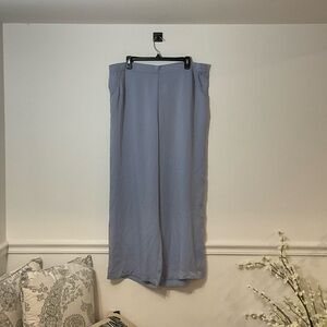 Light Blue Wide-Leg Pants